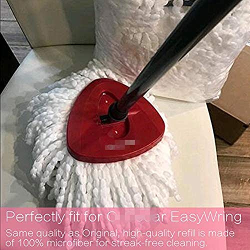 Mop Head Replacement Microfiber Spin Replacement Mop Refill Head, Compatible with O Cedar EasyWring (4 Pack) - Thumbnail 6