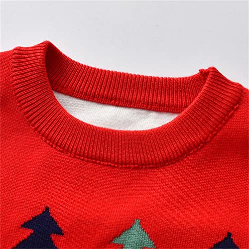 EnJoCho Toddler Kids Girls Boys Christmas Cartoon Sweater Casual Prints Knitted Long Girls Open Cardigan Sweaters2