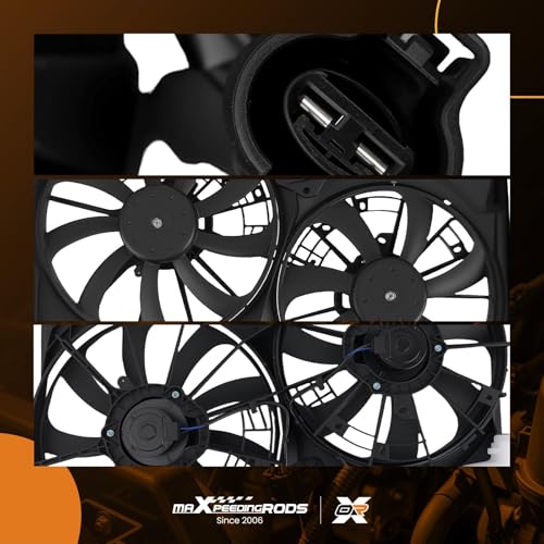 Image of maXpeedingrods Dual Engine Radiator Cooling Fan Assembly for Toyota Highlander 2014-2019, 167110P230 163630P330 TO3115187 163610P210 163610P310 163630P230 FA50592C