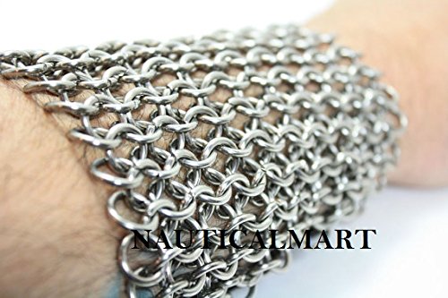 Knight Chainmaille Vambrace Arm Guard Stainless Steel