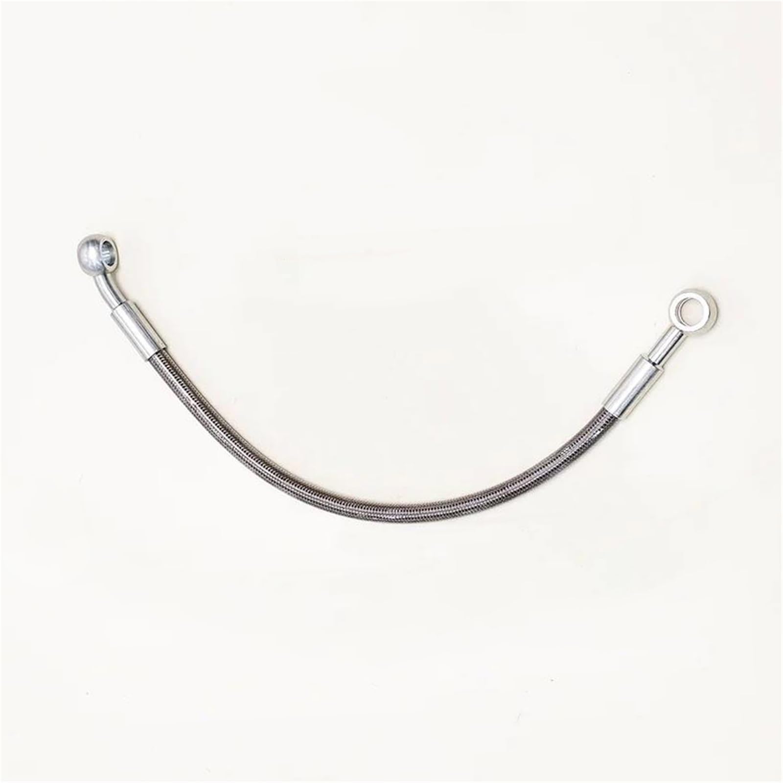 Hydraulic Brake Hose Motorcycle M8 0°-28° Street Bikes Pit Dirt Bike Accessories Motocross Braided Steel Brake Line Clutch Oil Hose(200cm)