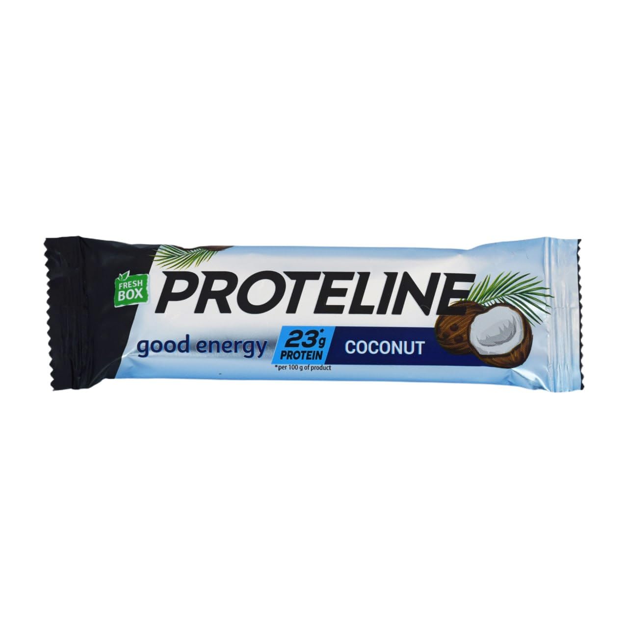 Baton Proteinowy Kokos 24×40 g – Batony Proteinowe 23% Białka – Protein Bar Kokosowy, Fit Przekąska, Batony dla Sportowców – ProteLine