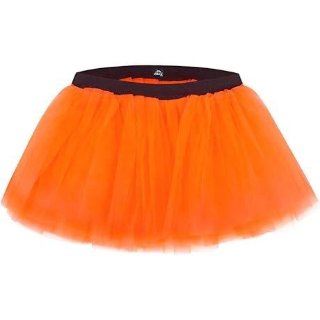 Glowing Orange Tutu for Plus Size Women: The Perfect Tutu for a...