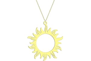 Elegant Sun Pendant Clavicle Necklace: A Golden Shimmer for Every Occasion