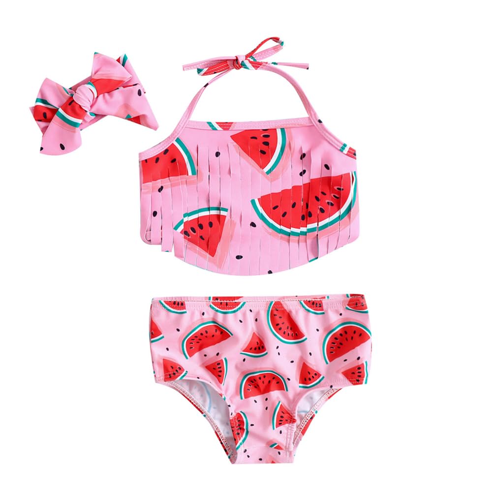 baby bucket Girls Stylish Two-Piece Swimsuit| Baby Girl Bikini Swimsuit with Headband-picture-34