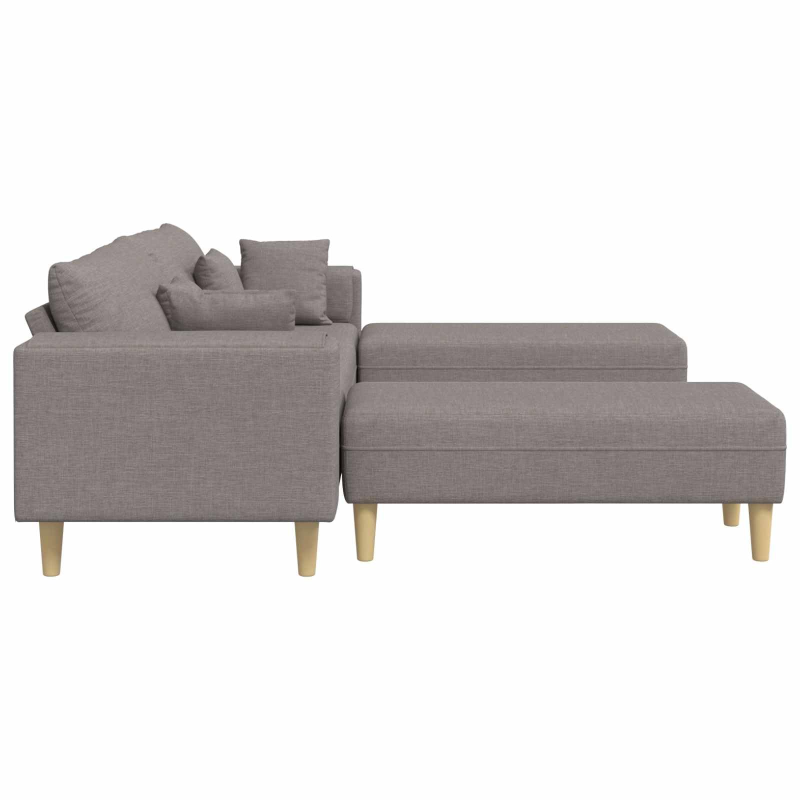 Nowoczesna sofa z kretem, 3 sztuki | Czyste linie, minimalistyczny design, w zestawie poduszka do salonu