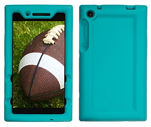 Bobj Rugged Case for Lenovo Tab 3 7 inch Models TB3-730F, TB3-730X (Does not fit Lenovo TB3-710F or TB3-710I) - BobjGear Custom Fit - Venting - Sound Amplification - Kid Friendly (Terrific Turquoise)