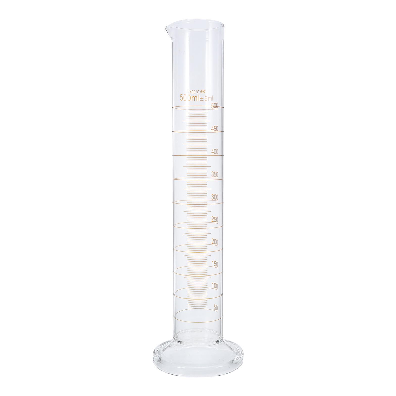 Probeta de vidrio de 500ml jojofuny de alta resistencia para medición precisa en laboratorios