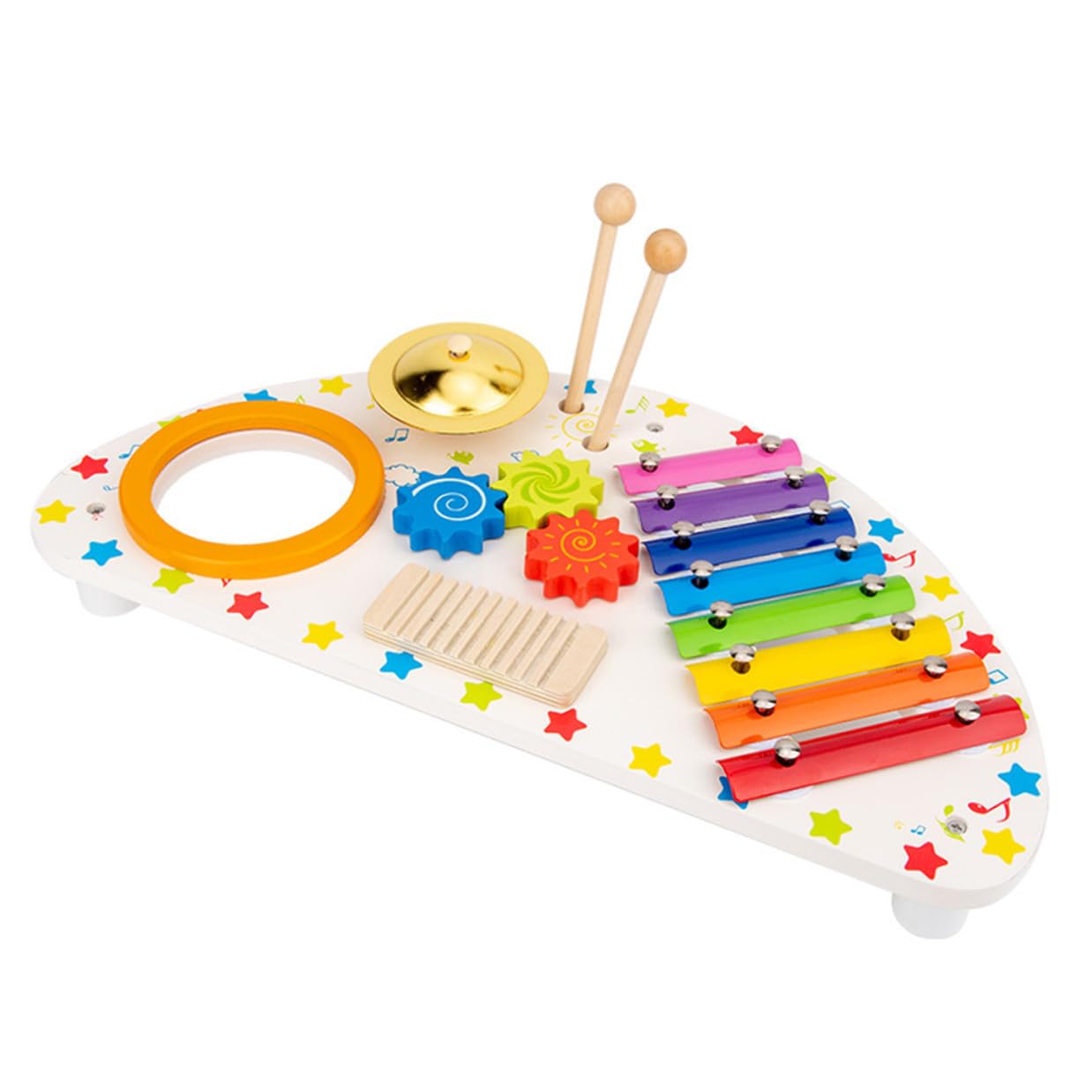 Strumenti Musicali in Legno per Ragazzo Ragazza Strumenti a Percussione Giocattoli Educativi per Età 1-3 Anni Regalo Musicale per Natale