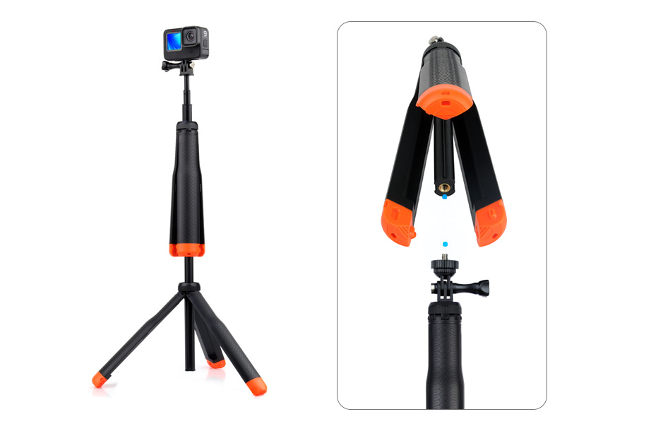 TELESIN Floating Selfie Stick Waterproof Tripod For DJI Osmo 360 Action 6 5pro Gopro 13 12 11 10 9 I.298101090