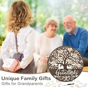 Family Tree Gifts for Grandparents from Grandkids Home Decor Gifts for Family, Mothers Day Personalized Gifts for Grandma from Granddaughter Grandson Customized Family Name Sign Grandkids Wood Plaque Family Tree Gifts for Grandparents from Grandkids Home Decor Gifts for Family Mothers Day Personalized Gifts for Grandma from Granddaughter Grandson Customized Family Name Sign Grandkids Wood Plaque