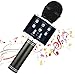 Produktbild Kabelloses Karaoke-Mikrofon, 4 in 1 tragbares Bluetooth-Handlautsprecher-Karaoke-Gerät, Heim-KTV-Player mit Aufnahmefunktion, kompatibel mit Android- und iOS-Geräten (Black)