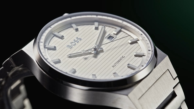 BOSS Candor Auto Mech-Automatic Olive Green Round Dial Men's Watch