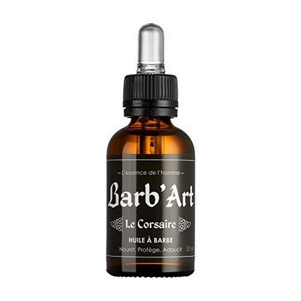 Barb'Art - Olejek do brody Magnificent - Pielęgnacja brody - Organiczne oleje arganowe, Sezamowe i Jojoba - "Korsarz" - 30 ml