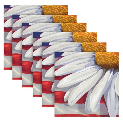 Servilletas de tela multicolor 20x20 pulgadas pack de 6 miniatura 2