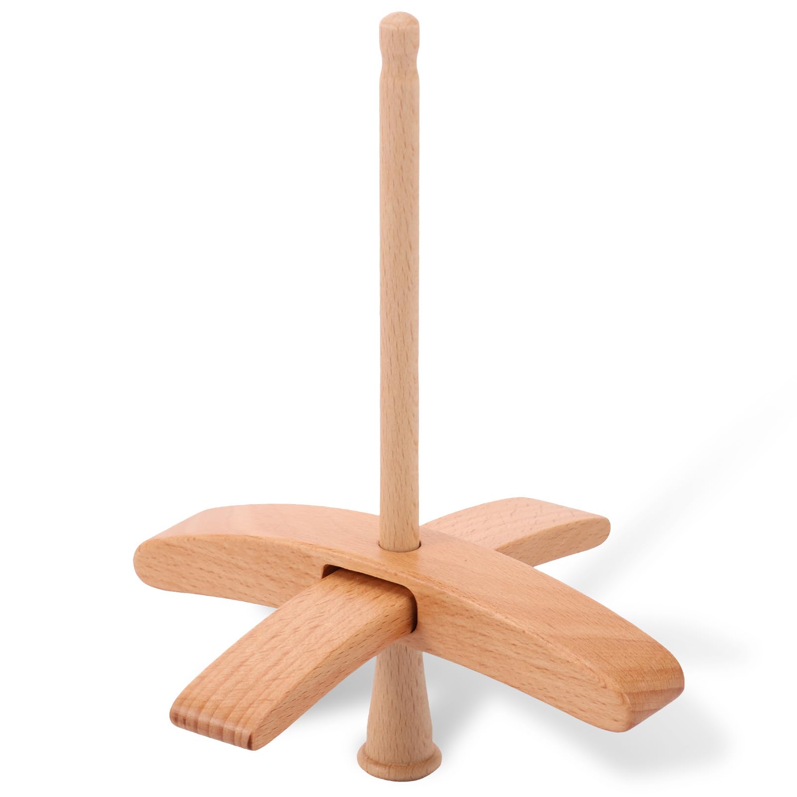 Ghshanog Style1 Wood Drop Spindle,Weaving Spinner Tool,Turkish Spindle Yarn Making Kit,Top Whorl Yarn Spindles Spin Hand Wool Starter Spinner Kit For Felting Weaving Crochet(Style1)