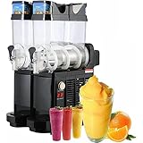 CYTBEK Slushie Machines, Slush Machine Totalmente automática Cóctel Batido Hielo Trituradora Licuadora Margarita Bebida congelada, 15L Gran Capacidad, batidora para Hotel, Bar, cafetería