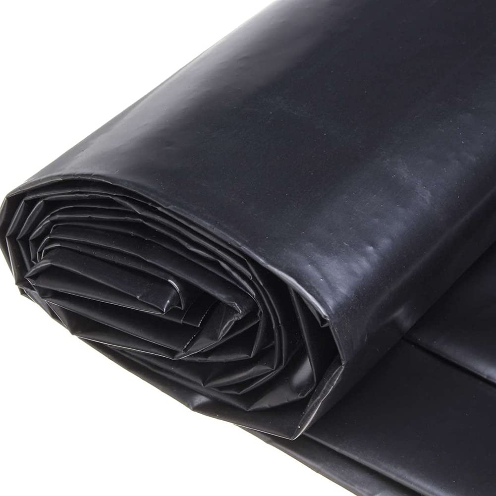 AWSAD Telo per Laghetto in HDPE, Rivestimento dello Stagno dei Pesci, Resistenza allo Strappo, Elevata Elasticità, Impermeabilità, Spessore di 0,5 Mm, Il Nero può Essere Personalizzato