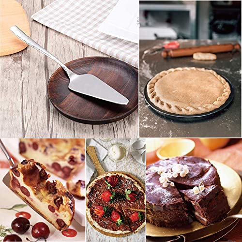 Ksendalo Luxurious Hammered Pie Server Spatula, 304 Stainless Steel Pie Spatula Cake Server For Pie Tart Cake Dessert Pizza, Silver(Option B) #TOP5