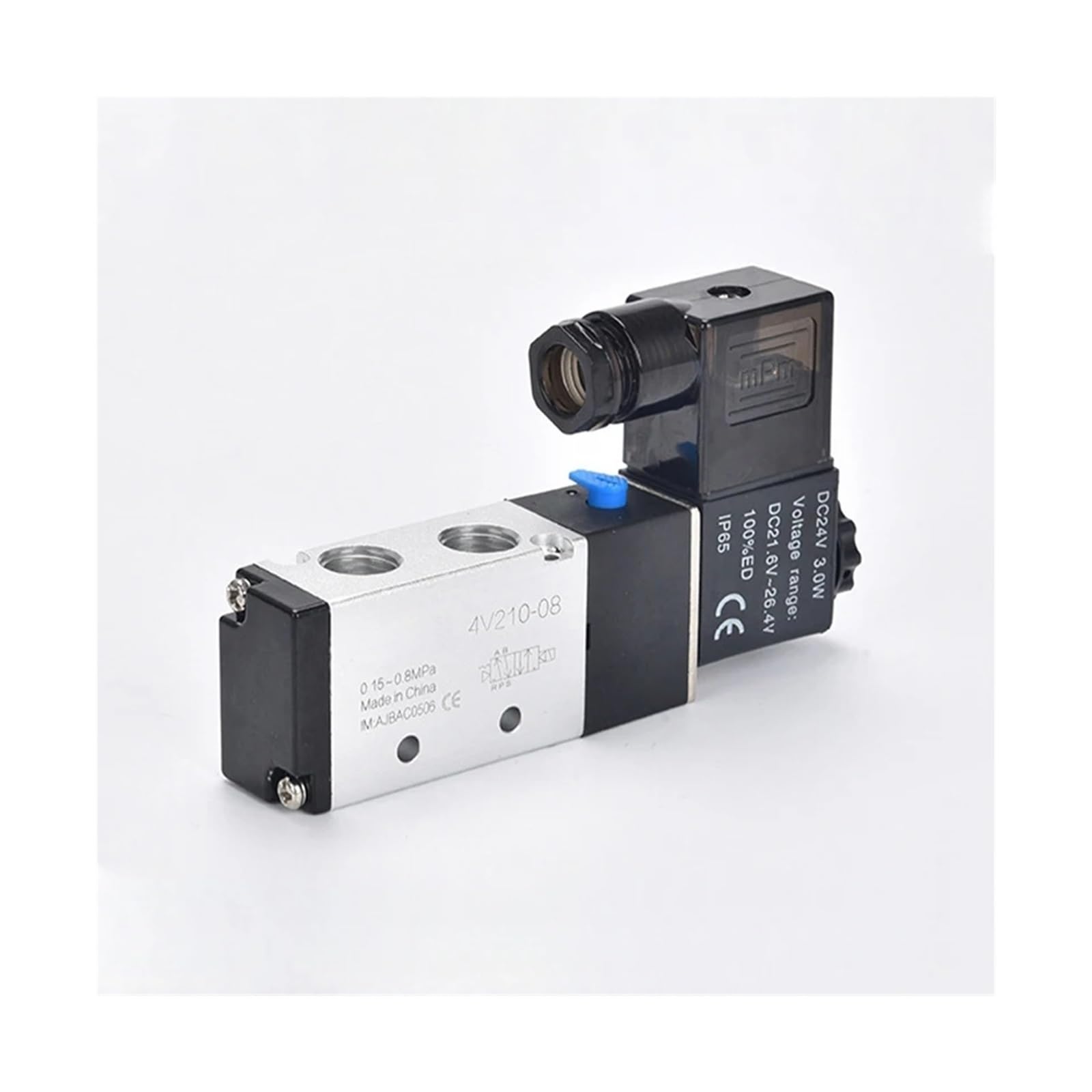CXFCIHFT 1pcs Pneumatic Electric Solenoid Valve 5 Way 2 Position Air Solenoid Valve 4V210-08 4V310-10 12V 24V 220V Pneumatic Solenoid Valve(AC380)