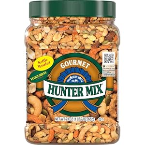 Southern Style Nuts Gourmet Hunter Mix, 23 Ounces, Sesame Sticks, Peanuts, Sunflower Kernels, Almonds, Cashews, and Pepitas