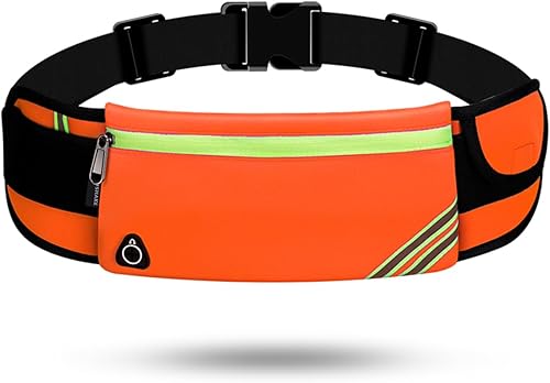 Miniatura 10 de USHAKE Cinturón para correr con bolsa sin rebote para iPhone y Samsung Galaxy, ideal para correr, caminar, ciclismo y entrenamientos de gimnasio