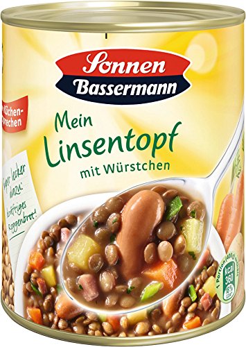Sonnen Bassermann Linsen-Topf , 3er Pack (3 x 800 g Dose)