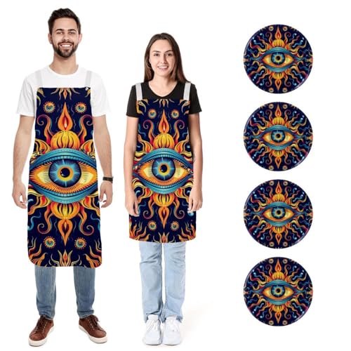 Tabliers de cuisine pour homme et femme, parfaits pour cuisiner en duo