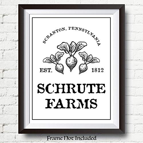 The Office Dwight Schrute Poster Print - Schrute Farms Poster - 11x14 UNFRAMED