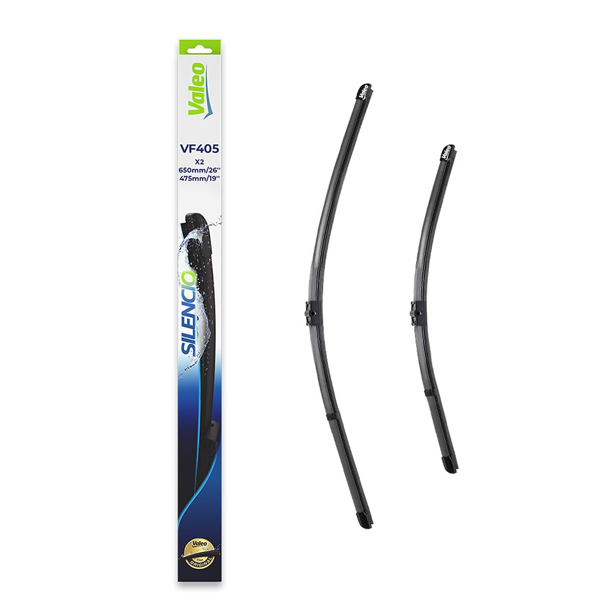Valeo Silencio Wiper Blades Kit of 2 VF405 Front 650mm/475mm