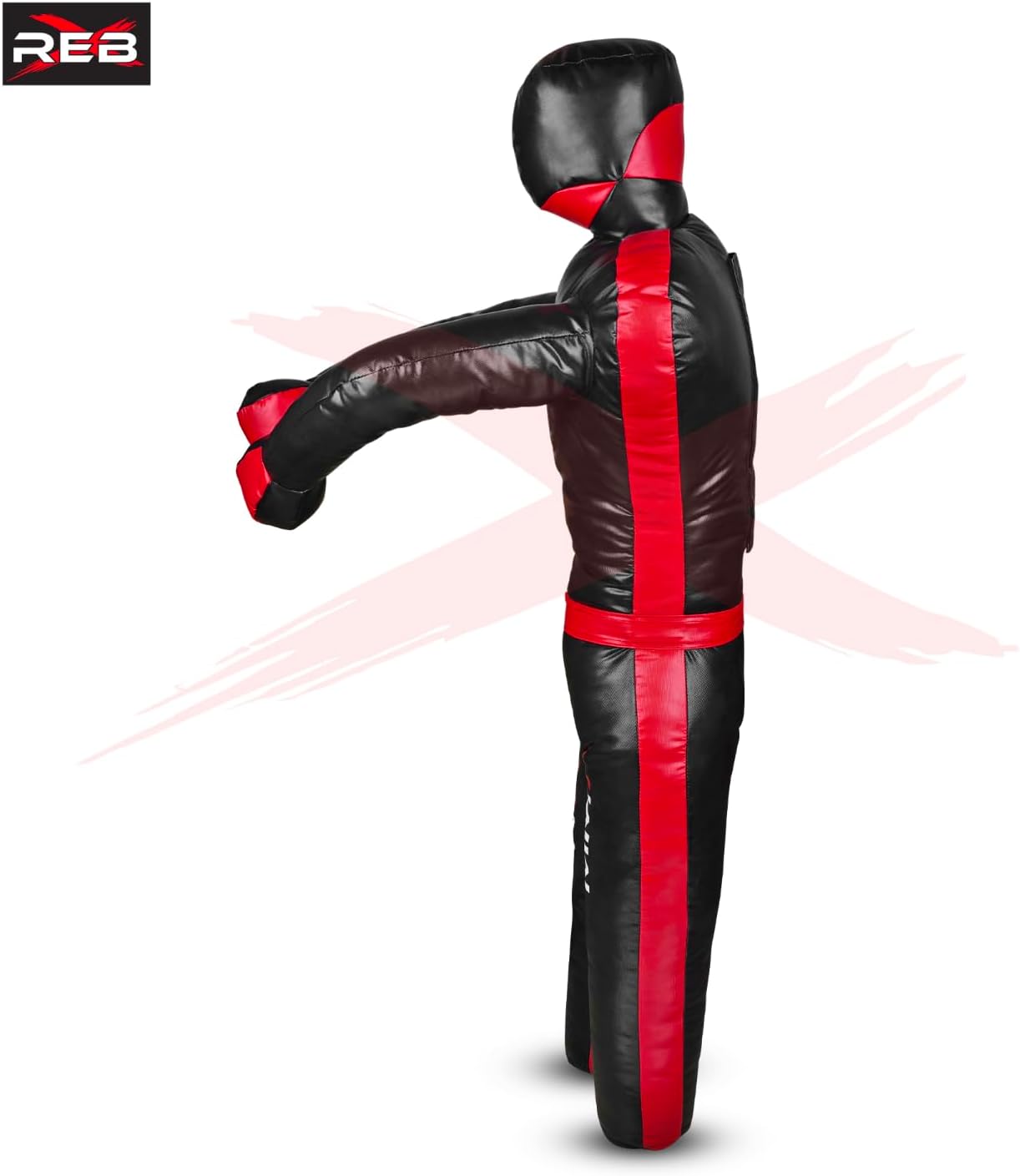 MMA Standing Grappling Dummy – Unfilled Vinyl Dummy for BJJ, Judo, Karate, Wrestling, Self-Defense Training – Jiu Jitsu Practice for Adults, Kids, Youth – Tackling Dummy Unfilled