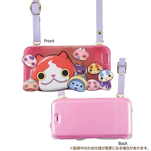 ???????? Bandai YW-21PK Yo-Kai Watch Punipuni Flip Case for iPhone 6s/iPhone 6 (with Strap), Pink