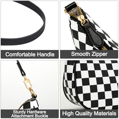 Image of KKXIU Shoulder Bag for Women Cute Hobo Purses and Handbags Retro Clutch Underarm Purse | Cute
