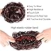 Kediciz Messy Bun Hair Piece Fake Hair Buns Scrunchies Extensions Synthetic Thick Updo Hairpieces Curly Wavy Chignon Ponytail for Women Orange