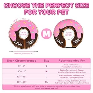 Dog Donut Collar – Soft Dog Cones for Large Medium Small Dogs, Inflatable Dog Cone Alternative After Surgery Pet Recovery E Collars Cones for Dogs and Cats