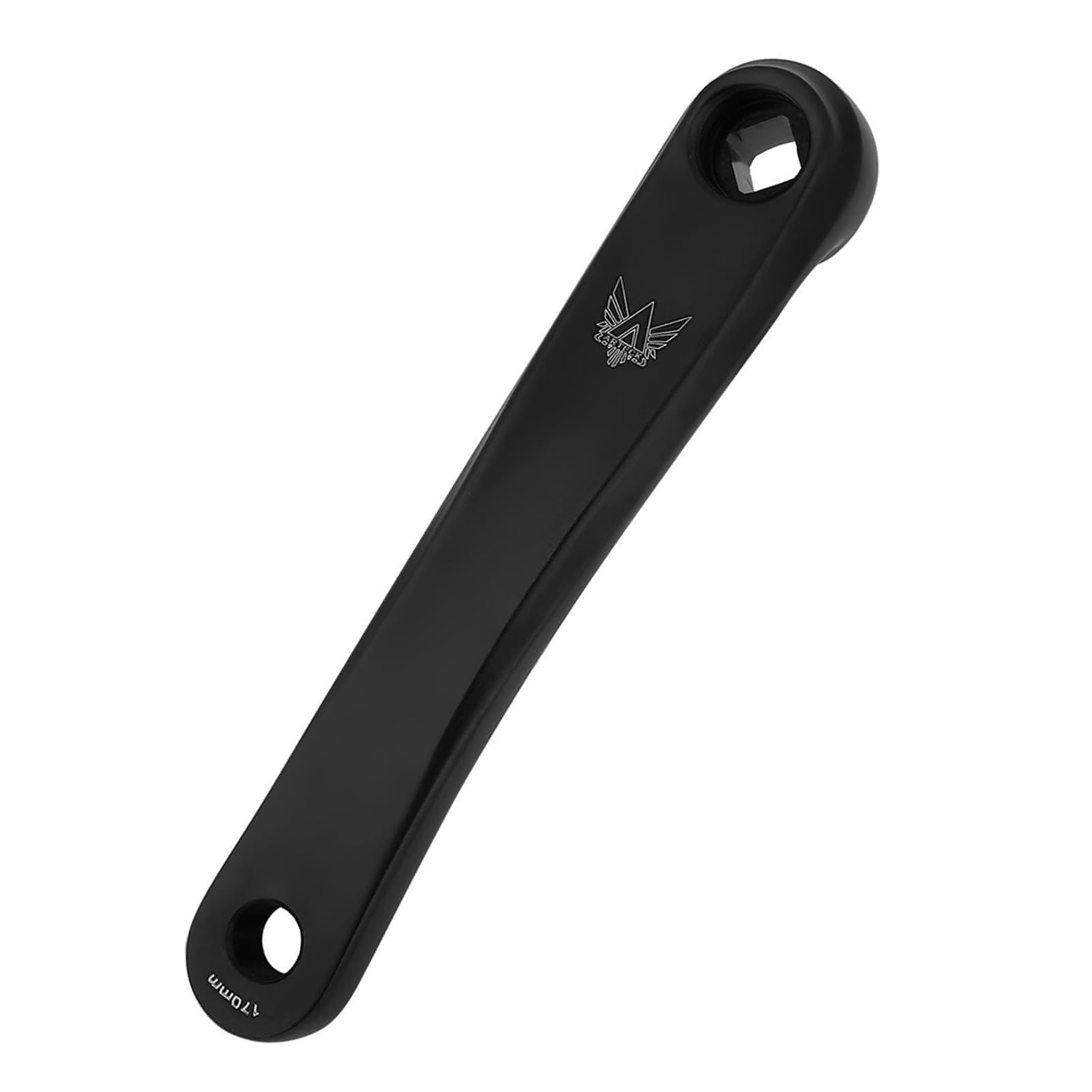 Bicycle Crank Arm, 170mm Hole Distance Aluminum Alloy Bicycle Left Single Chain Crank Arm Replacement Accessory for Mountain Bicycle Road Bicycles (diamond hole)