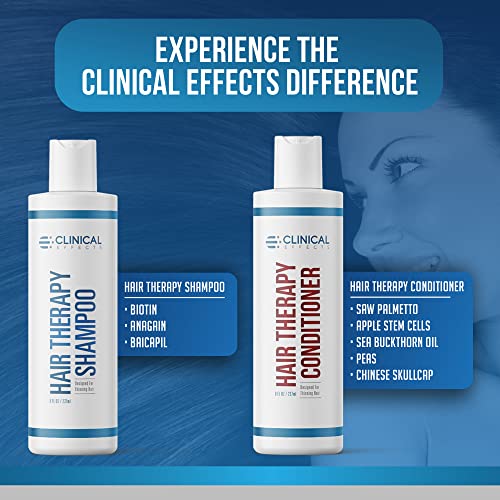 Clinical-Effects-Hair-Therapy-Shampoo-and-Conditioner-Set-Hair-Growth-Shampoo-and-Conditioner-for-Thinning-Hair-Biotin-Saw-Palmetto-and-DHT-Blocking-Ingredients-USA-Made-2-Bottles-8-fl-oz
