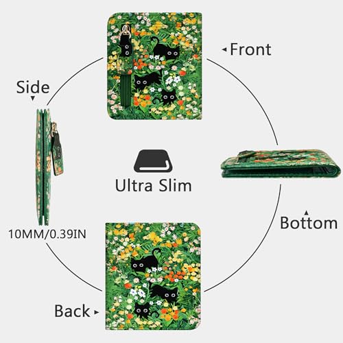 Image of Gostwo Small Wallet for Women, Slim Bifold Credit Card Holder, Compact RFID Blocking Cash Wallet, Billfolds Thin Leather Zipper Pocket, Mini Wallet Gift for Ladies Teen Girls Travel with ID Window