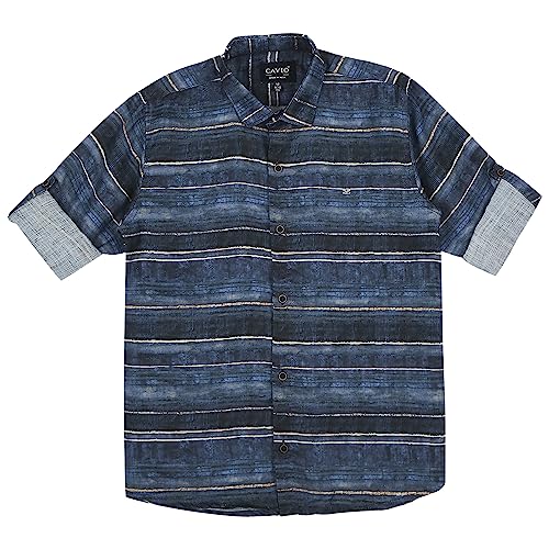 Image of CAVIO Boys Printed Shirt with Embellished T-Shirt