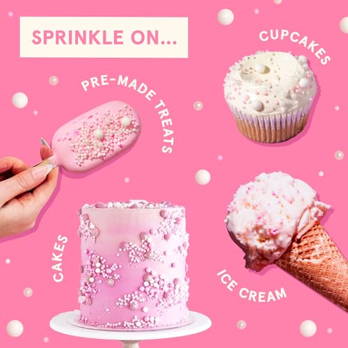 Image of Fancy Sprinkles Bubbles & Bashes Sprinkle Set | Pink Pinata & Bubble Bath | Pink Sprinkles for Cake, Cupcake & Cookie Decorating | Baby Shower & Bachelorette | 2 Pack (0.5c)