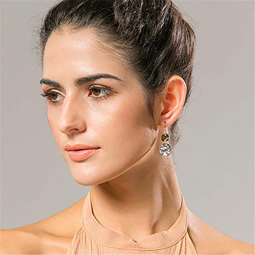 D.Rosse 2 pairs Boho Drop Coin Earring Round Dangle Hoops Handmade Retro Geometry Earring Copper Wire Women Jewelry3