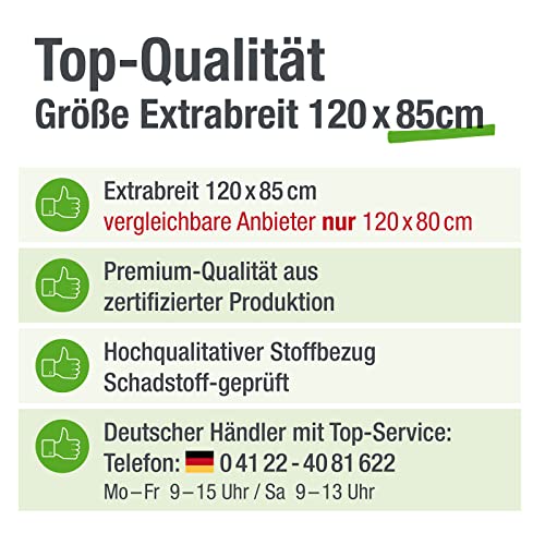 JAMAXX® Premium 2-in-1 Sofa Orthopädisch Memory Foam Matratze EXTRA BREIT - große Hunde Hundekissen Flauschig Kuschelig - Hundebett Waschbar - VISCO Polster abnehmbar, PDB3014 (L) 120x85 Sand Fleece