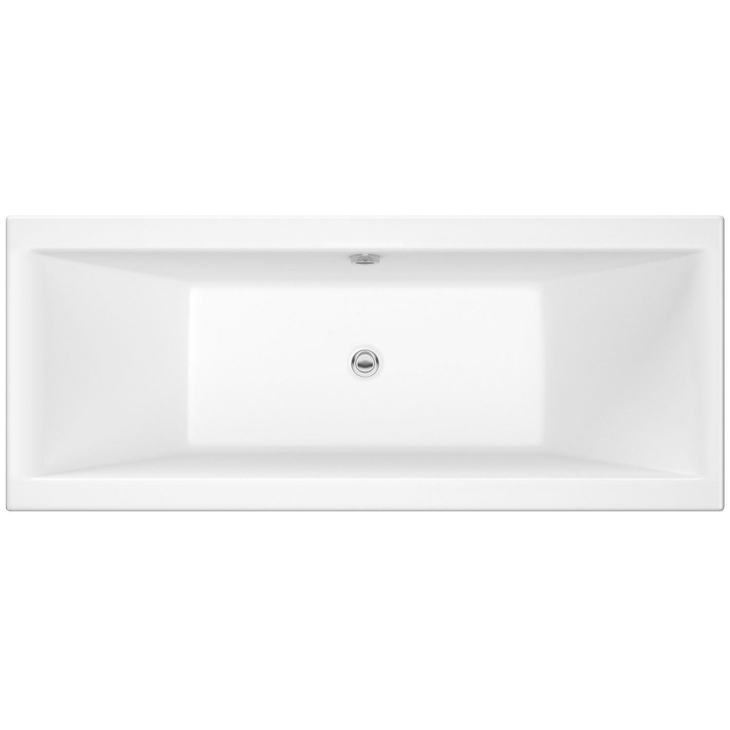 Nuie White Asselby Double Ended Bath (1800Mm X 800Mm)