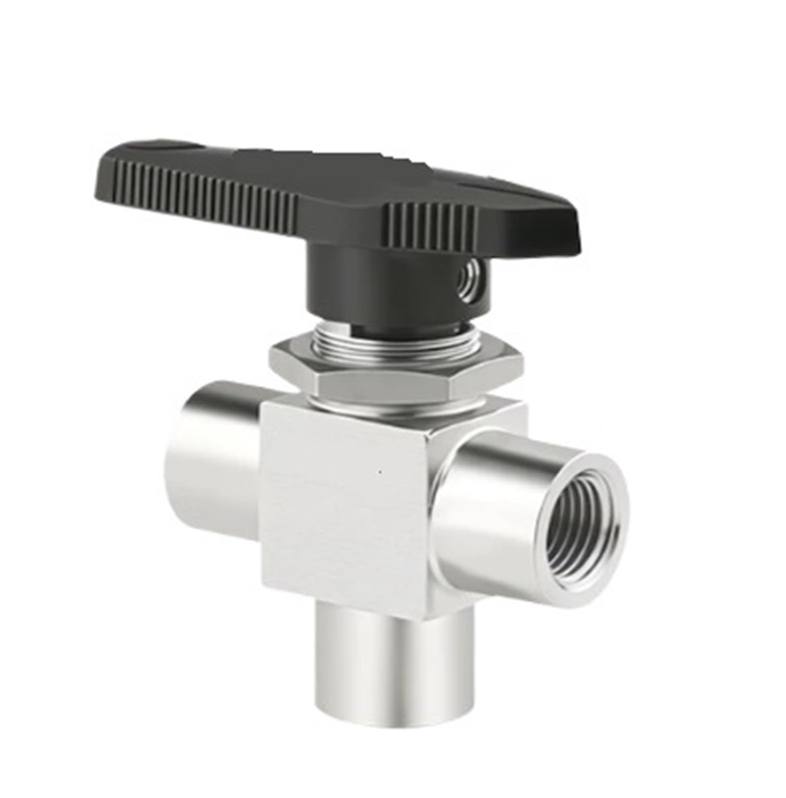 Hqdrcy One Color 3-Way Ball Valve Ss-45Xf8 1/2 In. For Industrial Machinery