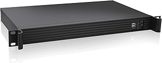 RackChoice 1U Rackmount Server Chassis 9.84" Depth Support Mini-itx M/B only