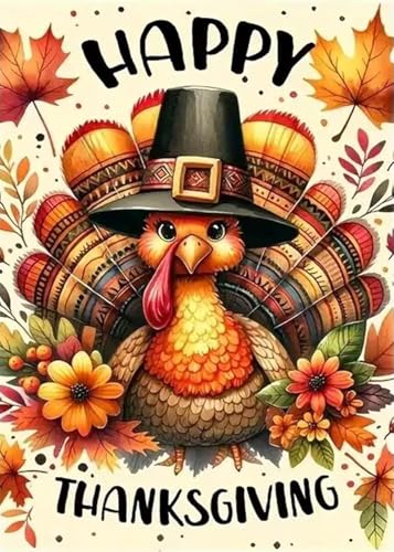 Image of ARPADAMO Diamond Art Kits for Adults,5D Thanksgiving Day Diamond Painting DIY Turkey Diamond Art Diamond Painting Kits for Adult,Round Full Drill Diamonds, Diamond Art Kits for Home Decor-12x16inch