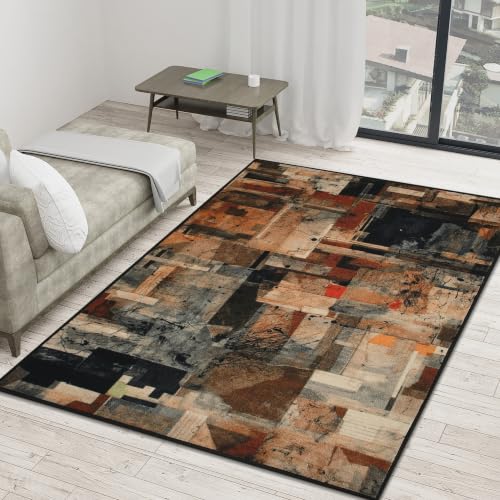 Image of FRESH FROM LOOM Anti Skid Luxury Carpet for Living Room Hall & Bedroom | 100% Nylon Carpet | Rubber Backing Grip | Anti Fade | Quick Cleaning | Washable (Light Beige| Size:- 90x150 Cm or 3x5 Fts)