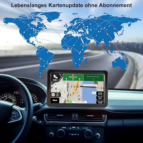 Aonerex 9 Zoll LKW-Navi GPS Navigationsgerät für Auto und PKW