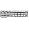 Lunarable Damask Fabric by The Yard, Vintage Style Pattern Classical Victorian Interior Design Elements Floral Print, Decorative Fabric for Upholstery and Home Accents, 2 Yards, White and Black #2