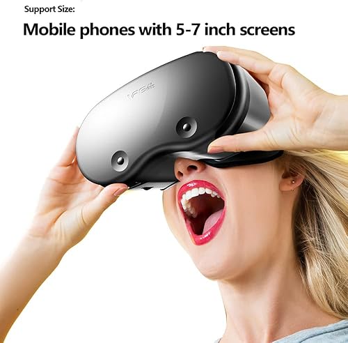 Miniatura 3 de VR Headset 3D Virtual Reality Headset VR Accessories for Movies and Games VR Glasses for iPhone Android Phone Best Virtual Reality Goggles